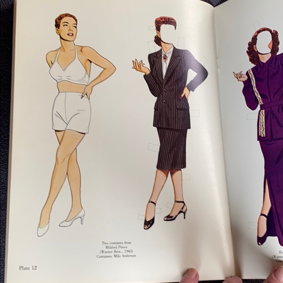 Joan Crawford Paper Dolls Book by Tom Tierney 1983 - Picture 7 of 10